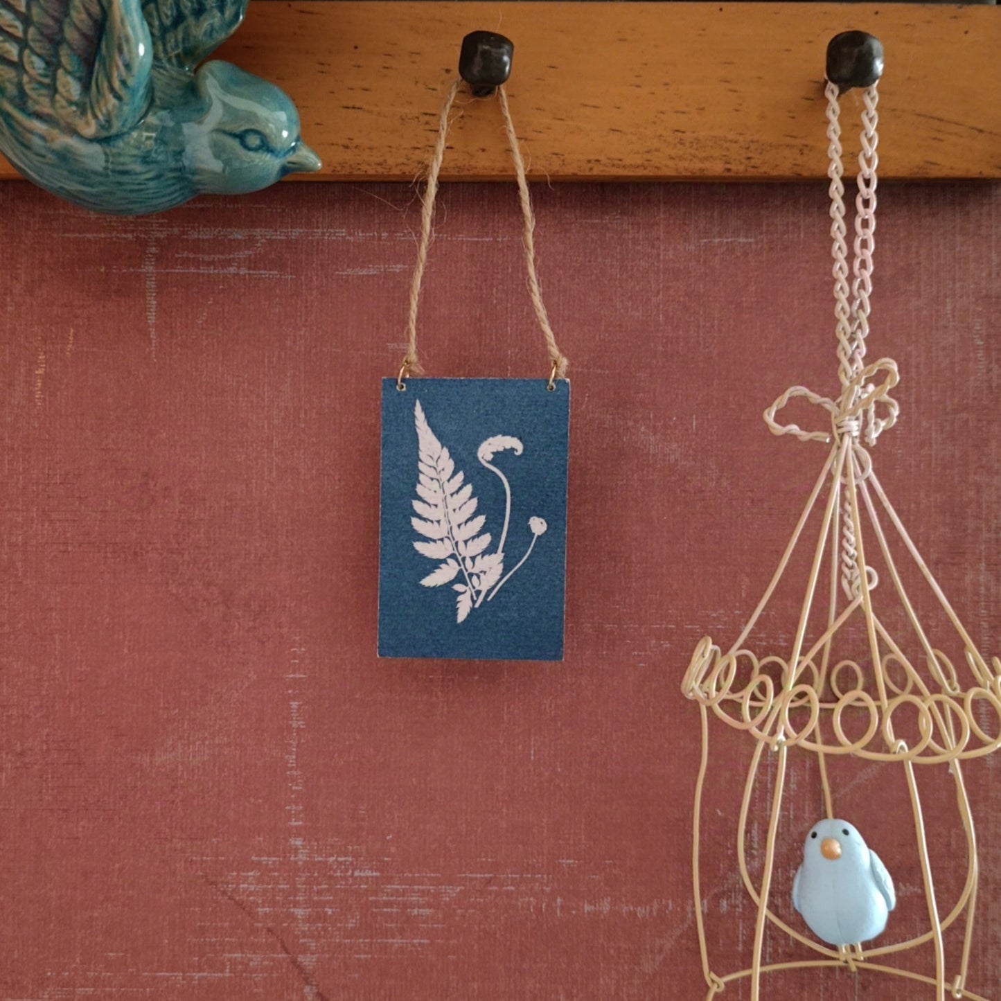 Cyanotype of fern leaf