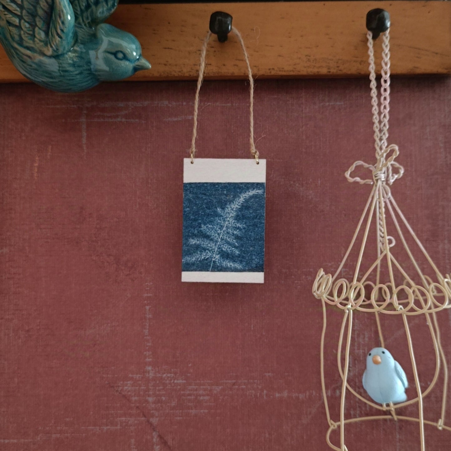 Cyanotype of fern leaf