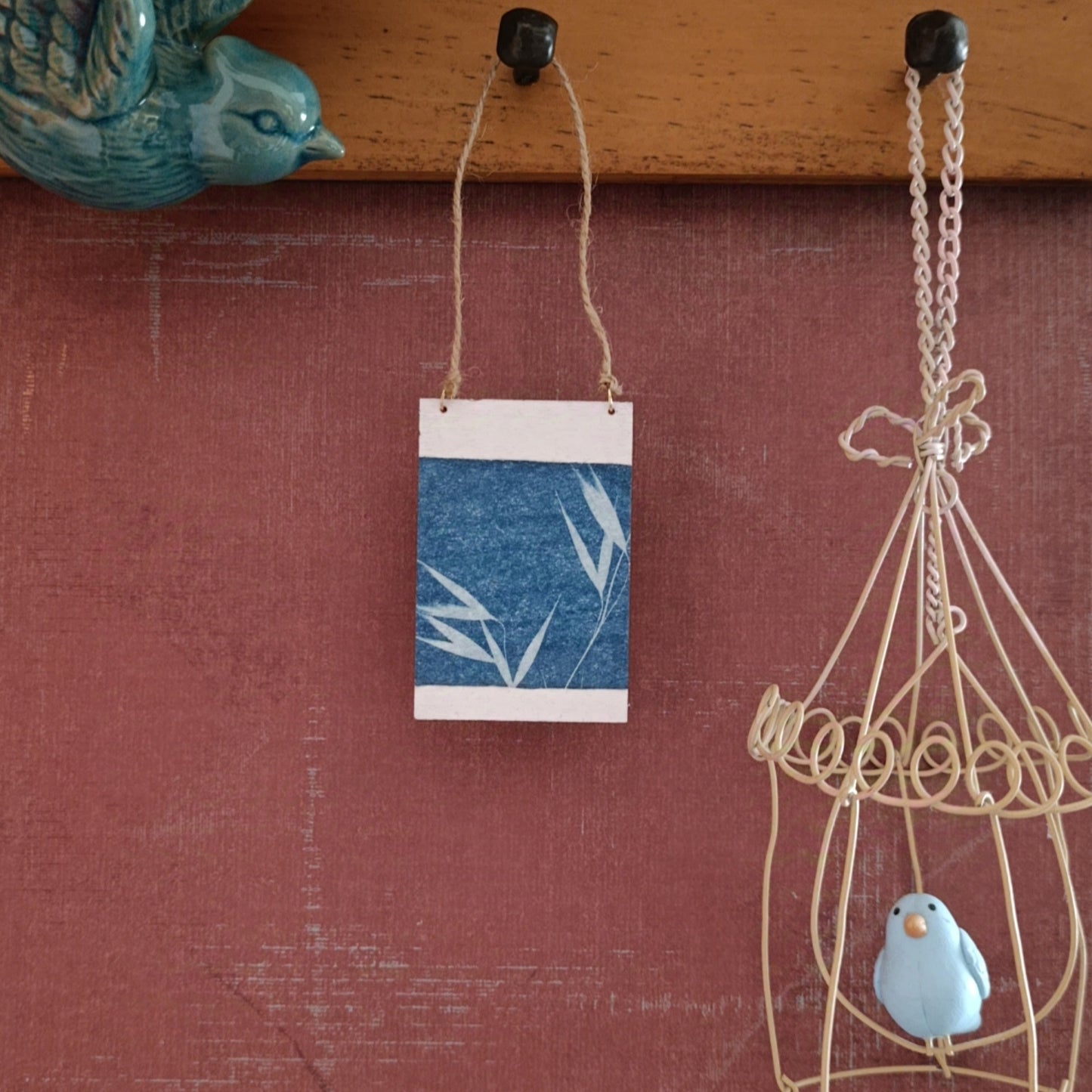 Cyanotype of dry grasses