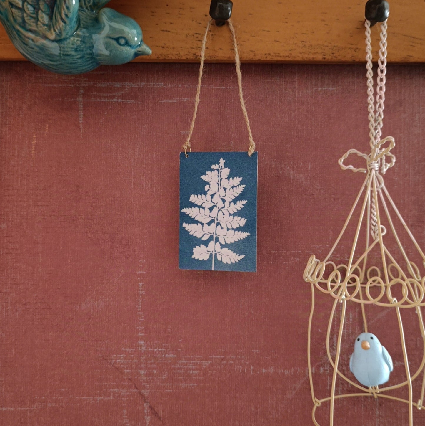Cyanotype of fern leaf