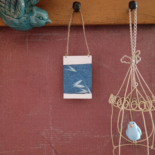 Cyanotype of dried grass