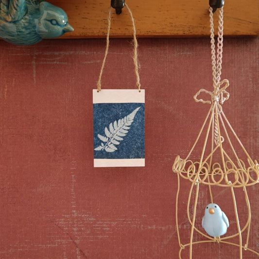 Cyanotype of fern leaf