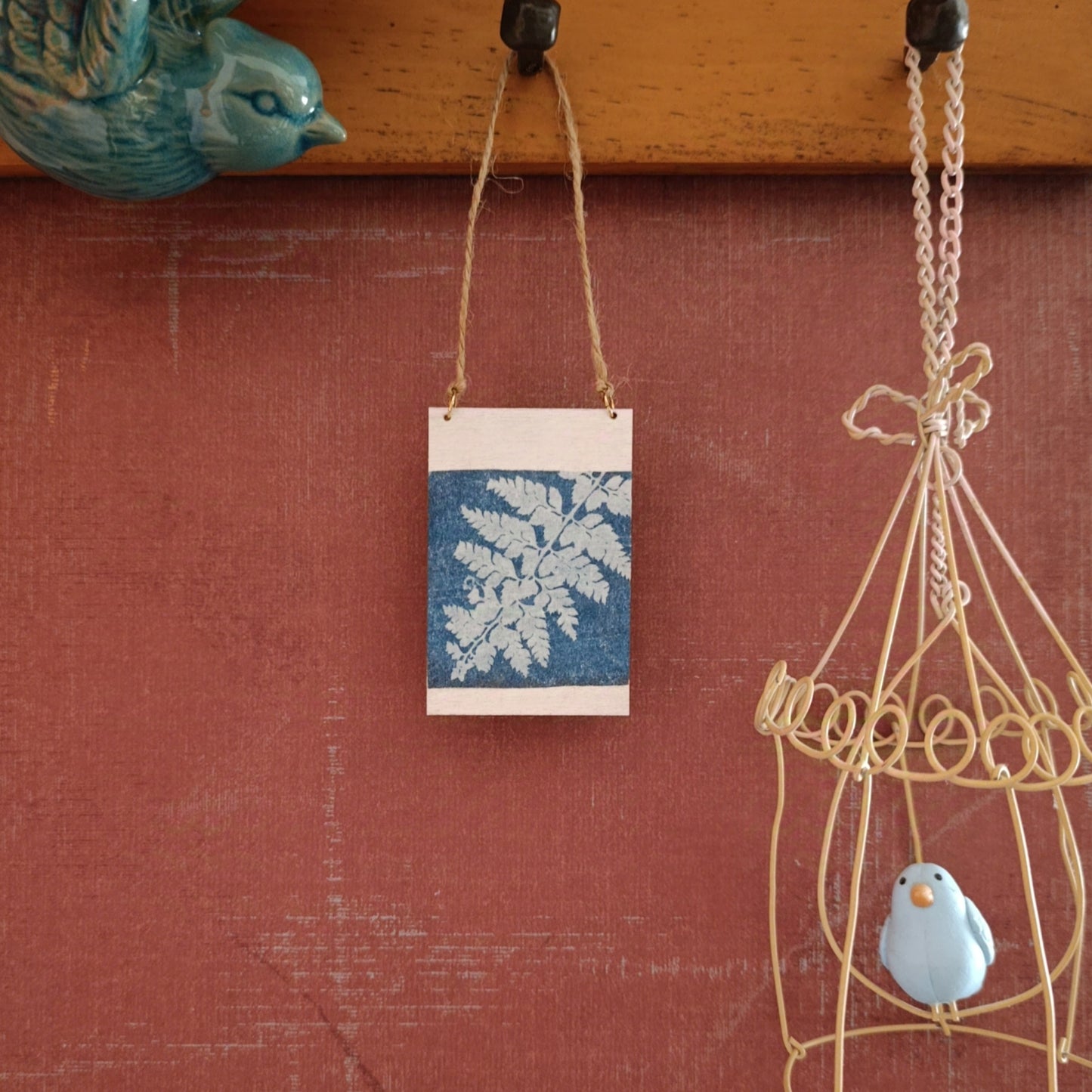 Cyanotype of fern leaf
