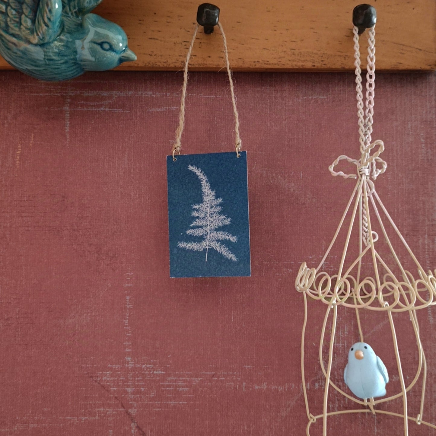 Cyanotype of fern leaf